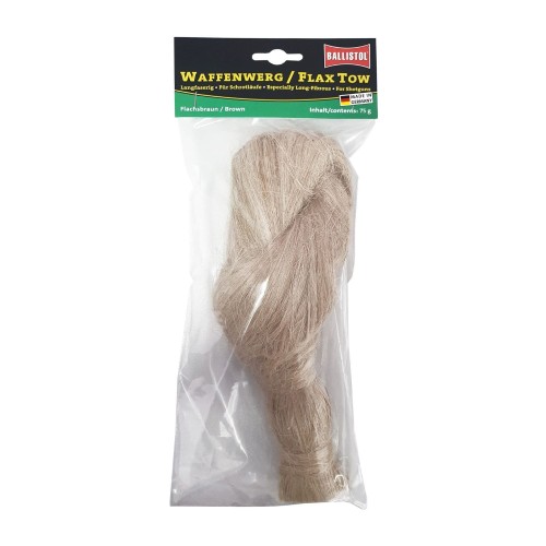 Flax Tow – lniana nić czyszcząca do luf strzelb (brązowa)